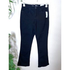 🌸 Style&Co. Womens 6 Jeans BootLeg Black Mid-Rise Tummy Control Denim